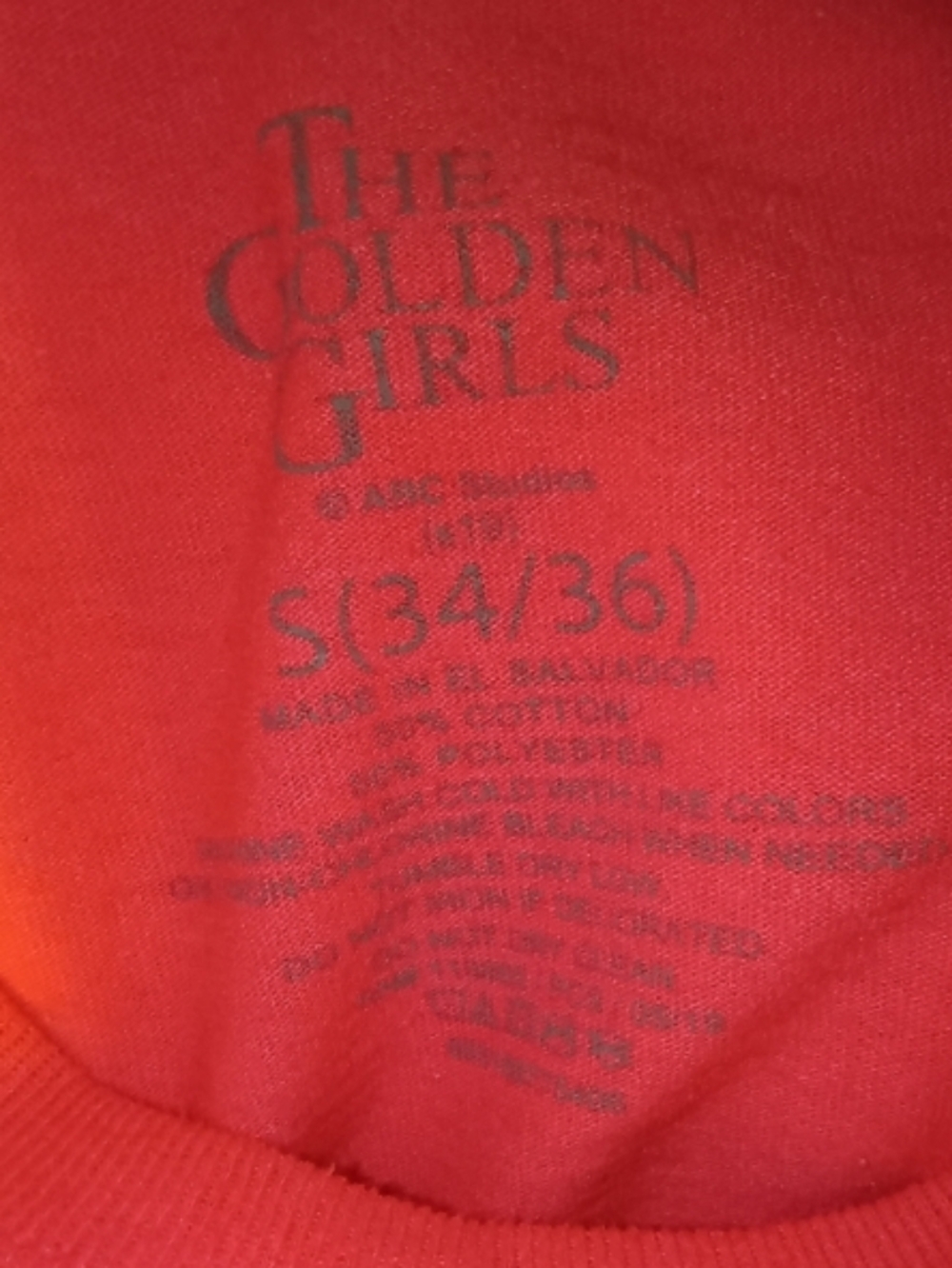 ABC Studios The Golden Girls Red Graphic Tee - S (34/36) - Picture 2 of 3